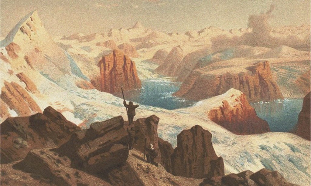 Detail of The second German northpolar expedition to the Arctic and Greenland in 1869 by Anonymous
