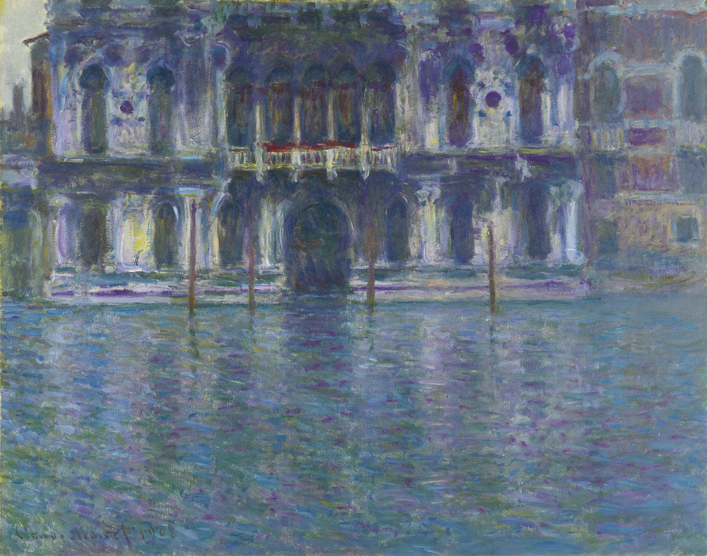 Detail of Palazzo Contarini by Claude Monet