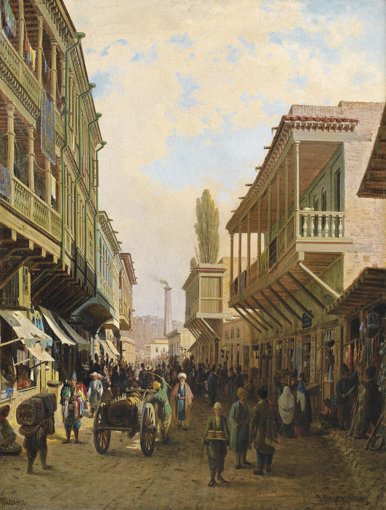 Detail of A street in Tiflis by Pyotr Petrovich Vereshchagin
