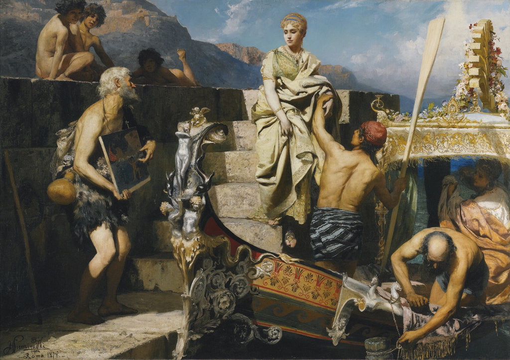 Detail of Shipwrecked beggar by Henryk Siemiradzki