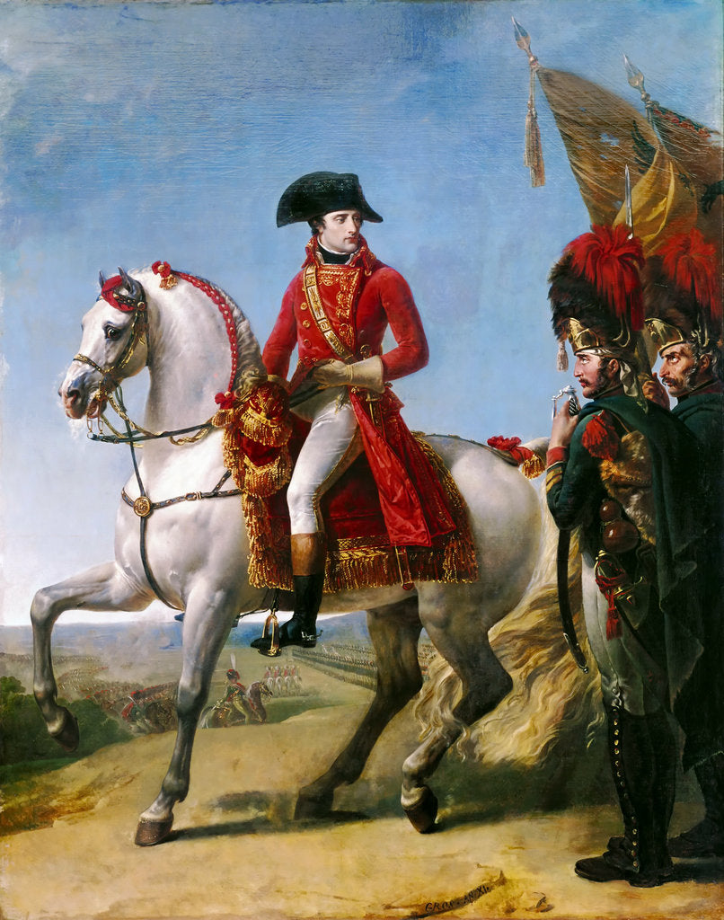 Detail of Napoleon Bonaparte, First Consul, Reviewing his Troops after the Battle of Marengo by Baron Antoine Jean Gros