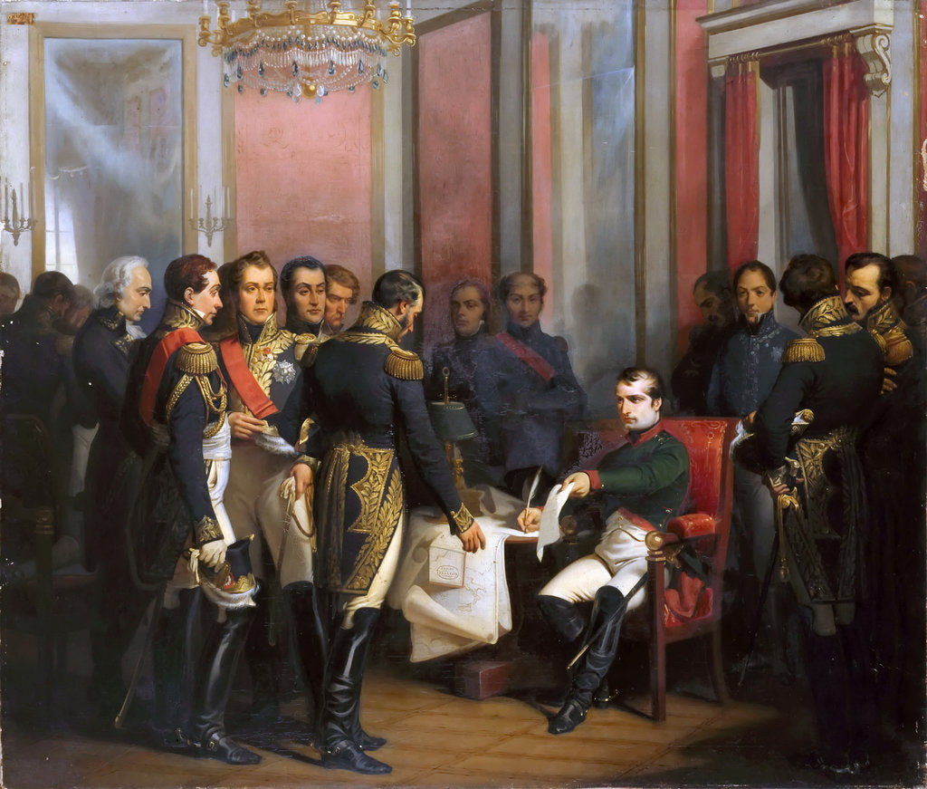 Detail of The Abdication of Napoleon at Fontainebleau on 11 April 1814 by François Bouchot