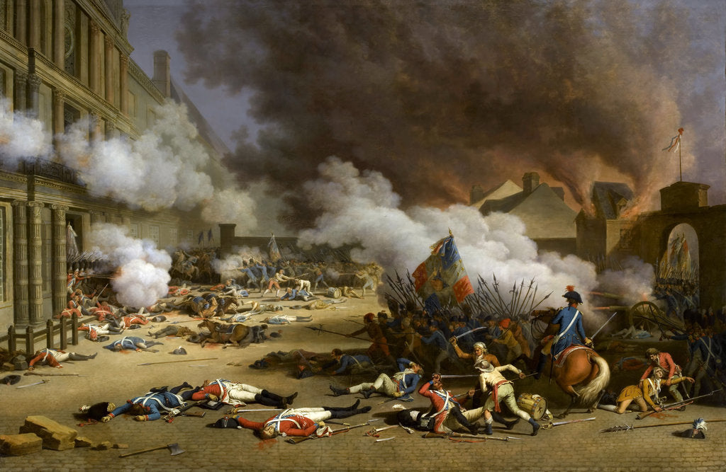 Detail of The insurrection of the 10 August 1792 by Jacques Bertaux