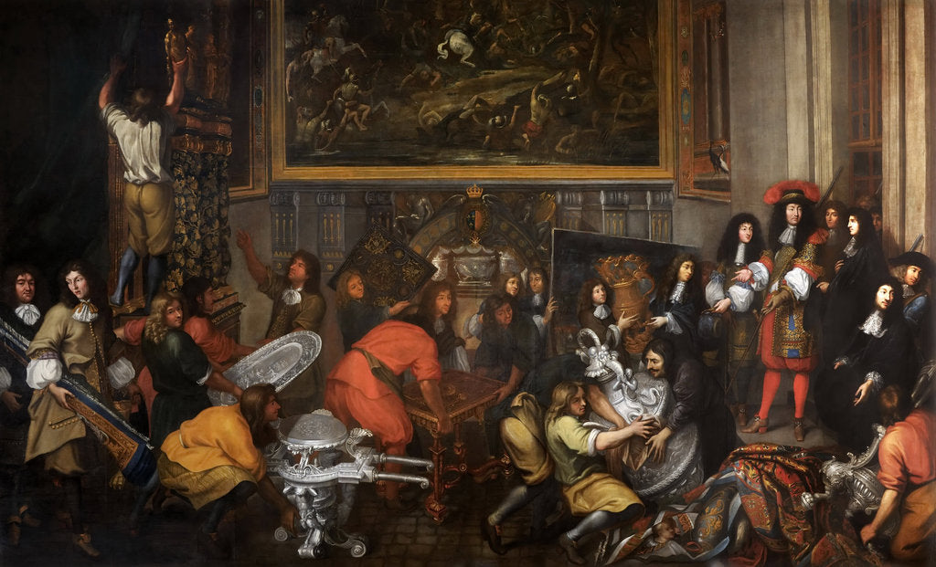 Detail of Louis XIV visits the Manufacture des Gobelins on October 15, 1667 by Simon Renard de Saint-André