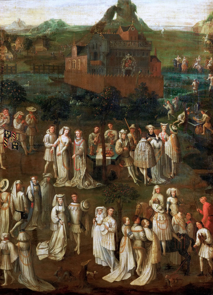 Detail of The marriage of Philip the Good to Isabella of Portugal on January 1430 by Jan van Eyck
