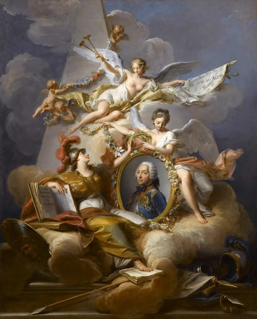 Detail of Charles Louis Auguste Fouquet, duc de Belle-Isle by Jean Valade