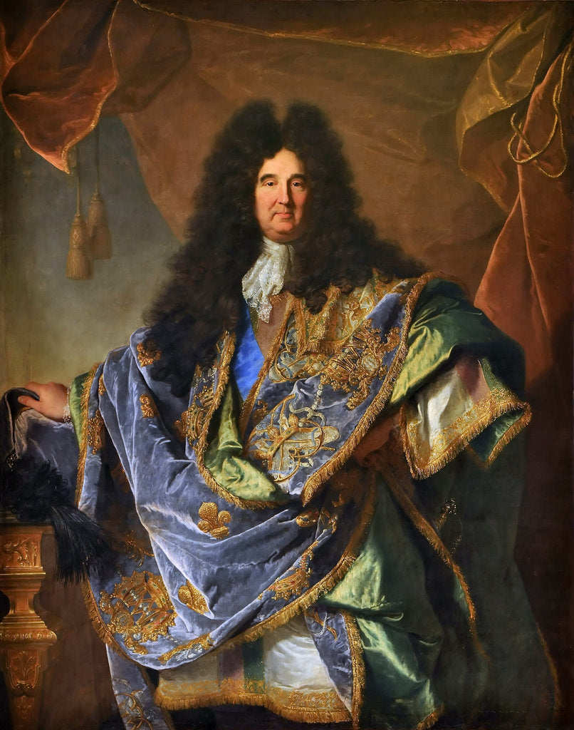 Detail of Philippe de Courcillon, Marquis de Dangeau by Hyacinthe François Honoré Rigaud