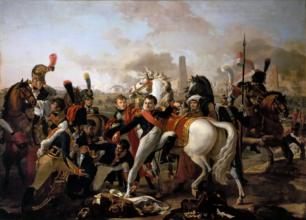 Detail of Napoleon wounded before Ratisbon, April 23, 1809 by Claude Gautherot