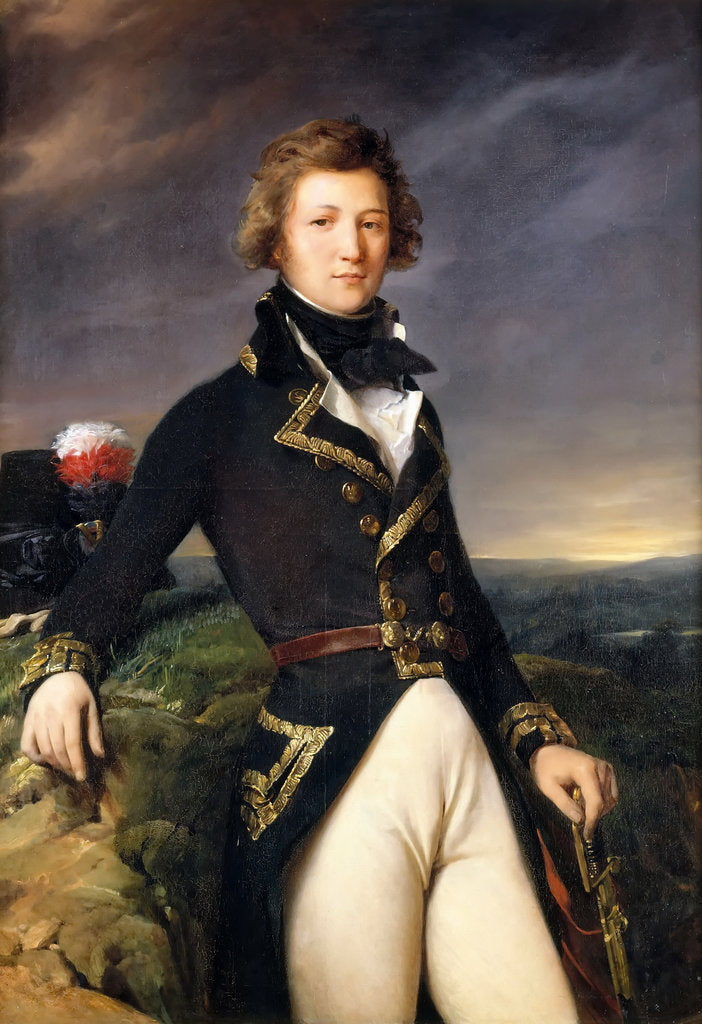 Detail of Louis-Philippe, Duke of Chartres by Léon Cogniet