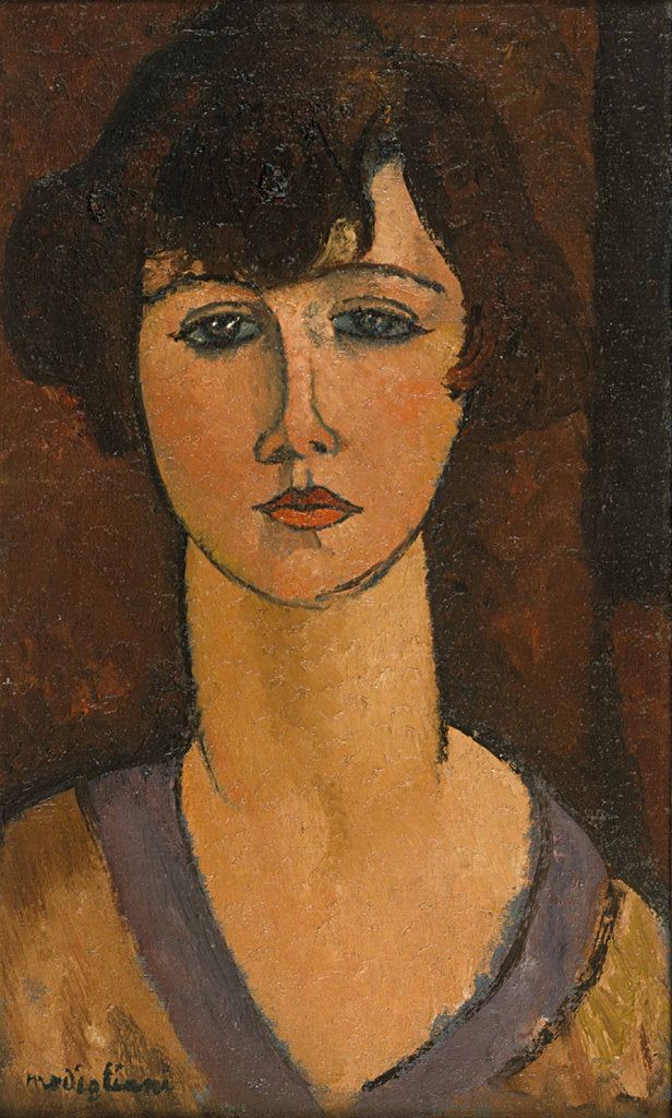 Detail of Portrait of Élisabeth Fuss-Amoré by Amedeo Modigliani
