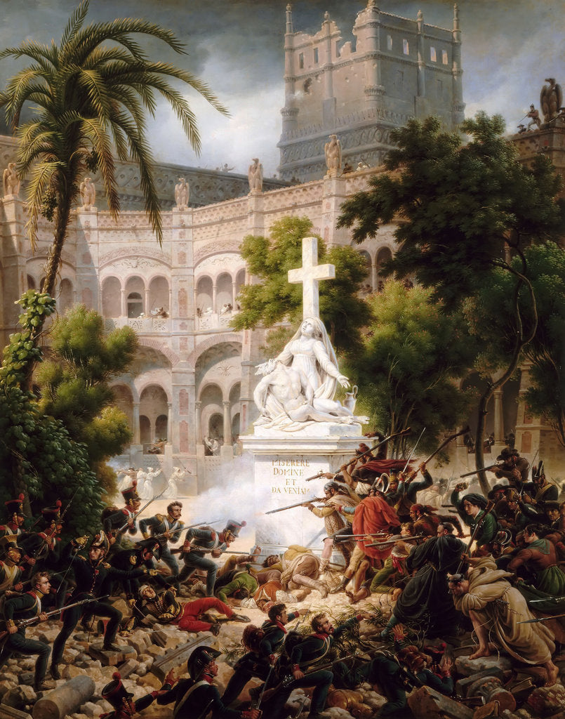 Detail of Assault of the monastery of of Santa Engracia, February 8, 1809 by Baron Louis-François Lejeune