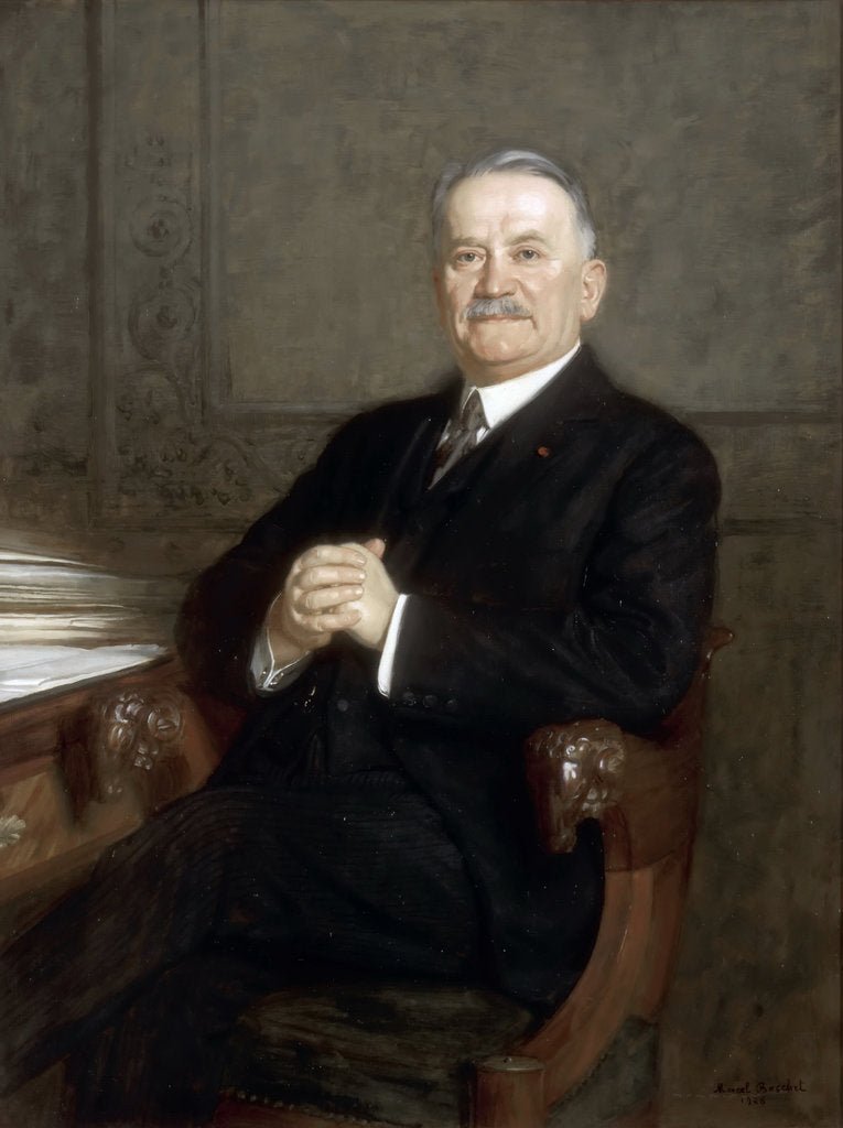 Detail of Portrait of Gaston Doumergue by Marcel André Baschet