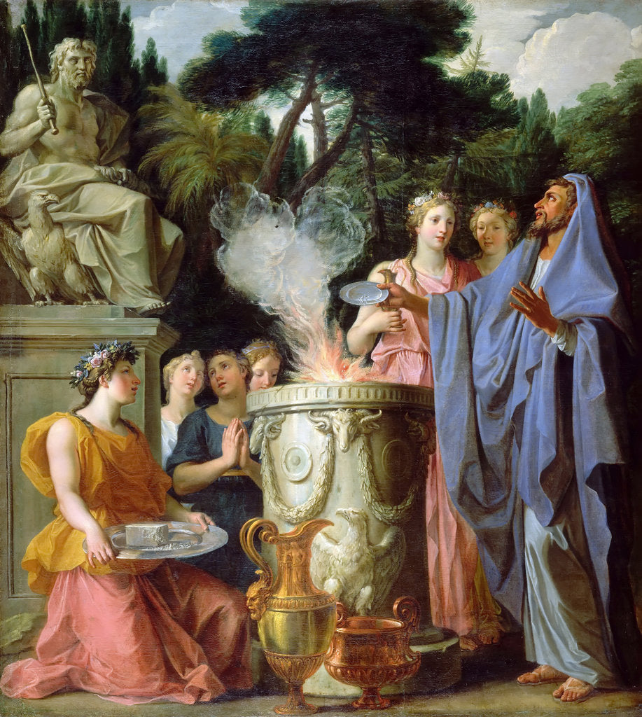 Detail of Sacrifice to Jupiter by Noël Coypel
