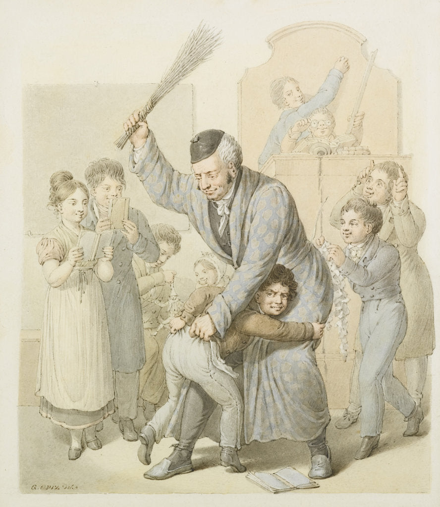 Detail of The Punishment in School Classroom by Georg Emanuel Opiz