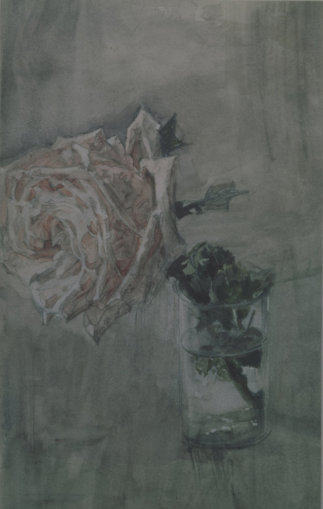 Detail of A Rose by Mikhail Alexandrovich Vrubel