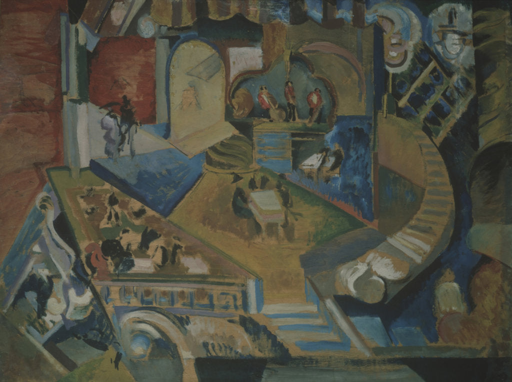 Detail of Café by Georgi Bogdanovich Yakulov