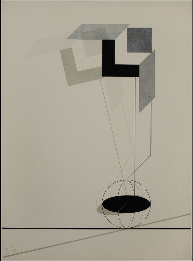 Detail of Proun by El Lissitzky