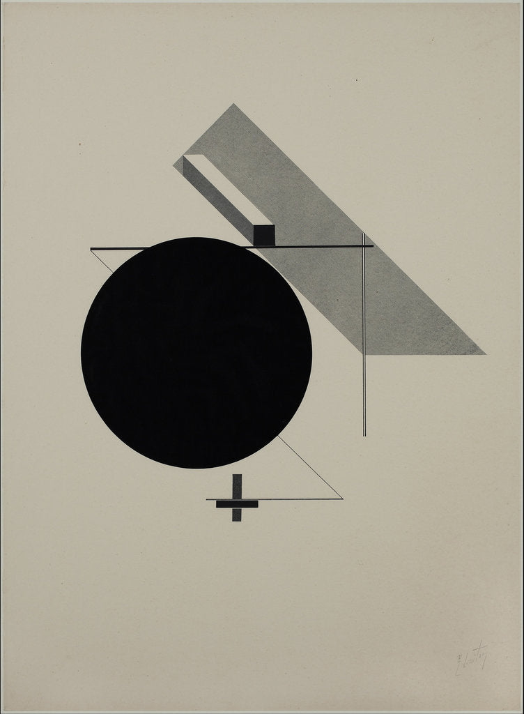Detail of Proun by El Lissitzky