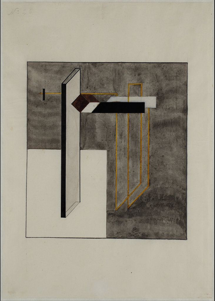 Detail of Proun 4B by El Lissitzky