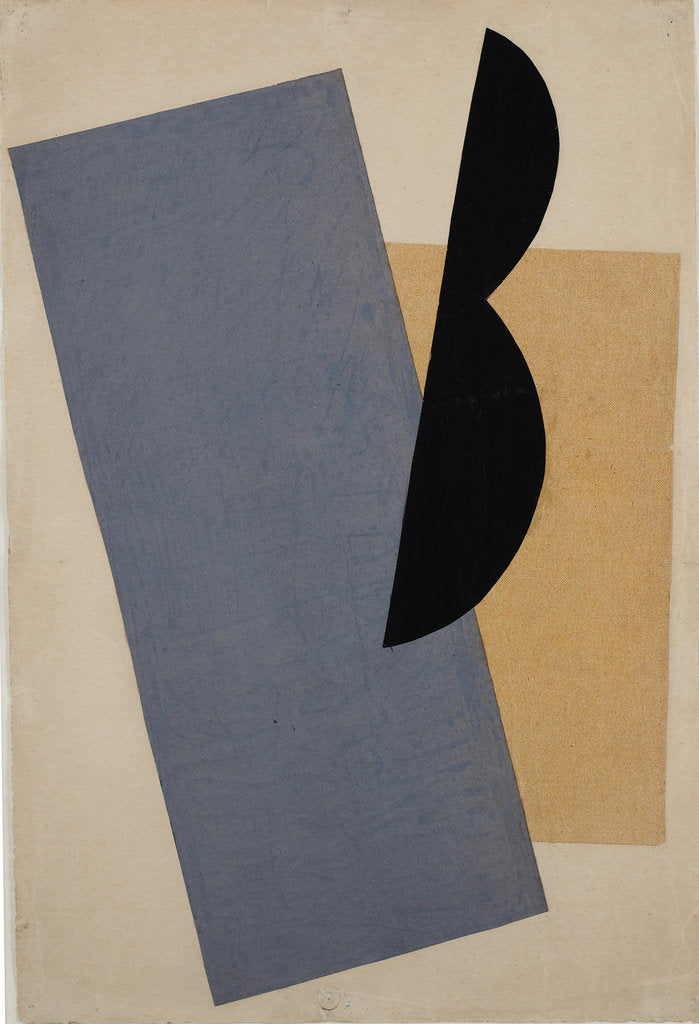 Detail of Composition (Blue-Yellow-Black) by Lyubov Sergeyevna Popova