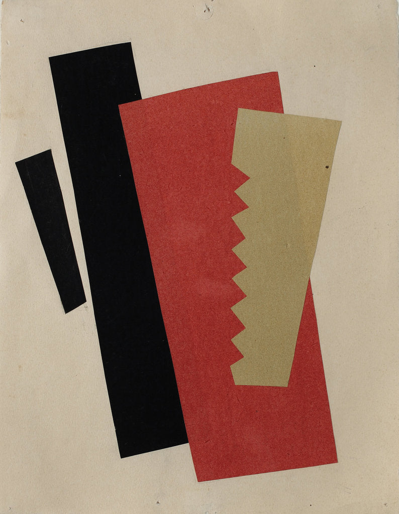 Detail of Composition (Red-Black-Gold) by Lyubov Sergeyevna Popova
