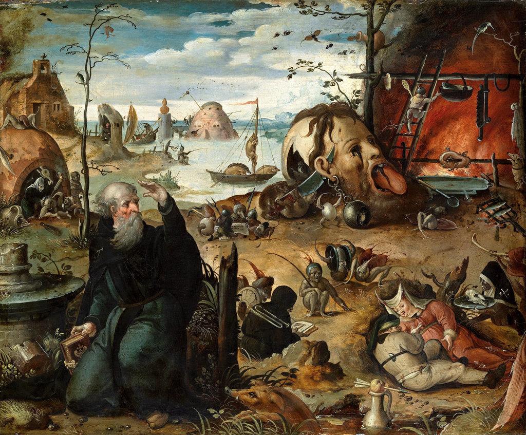 Detail of The Temptation of Saint Anthony by Jan Mandyn