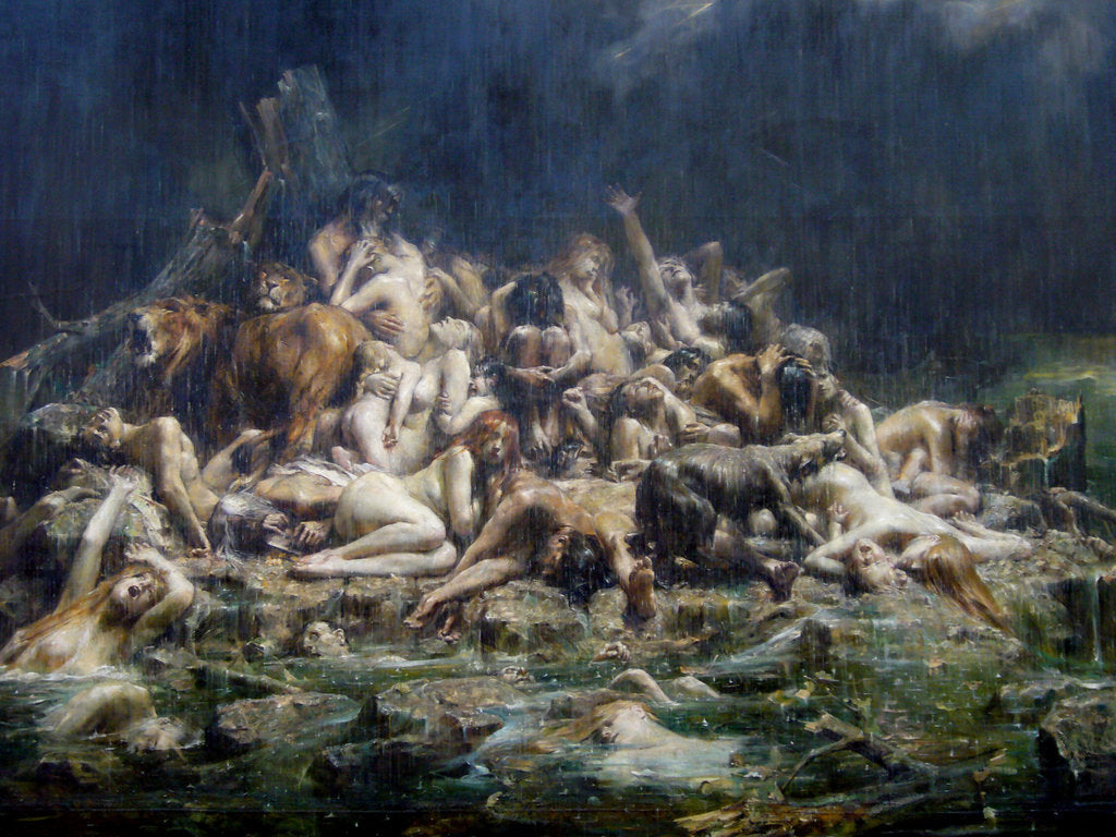 Detail of The Deluge by Léon-François Comerre