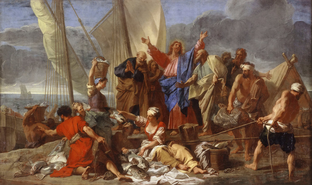 Detail of The Miraculous Draught of Fishes by Jean Jouvenet