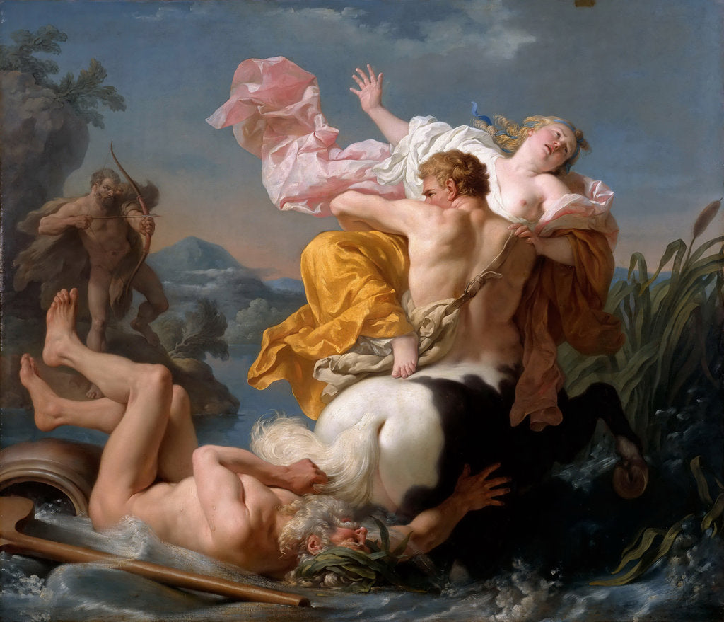 Detail of The Abduction of Deianeira by the Centaur Nessus by Louis-Jean-François Lagrenée