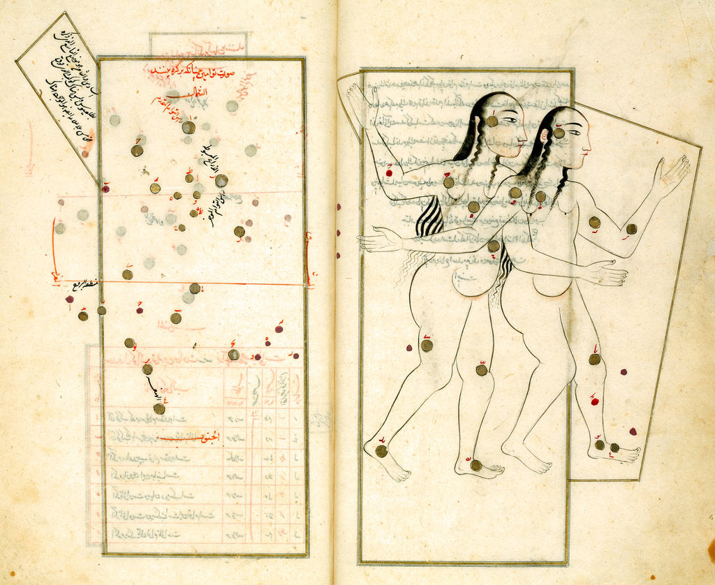Detail of The Constellation Gemini by Iranian master