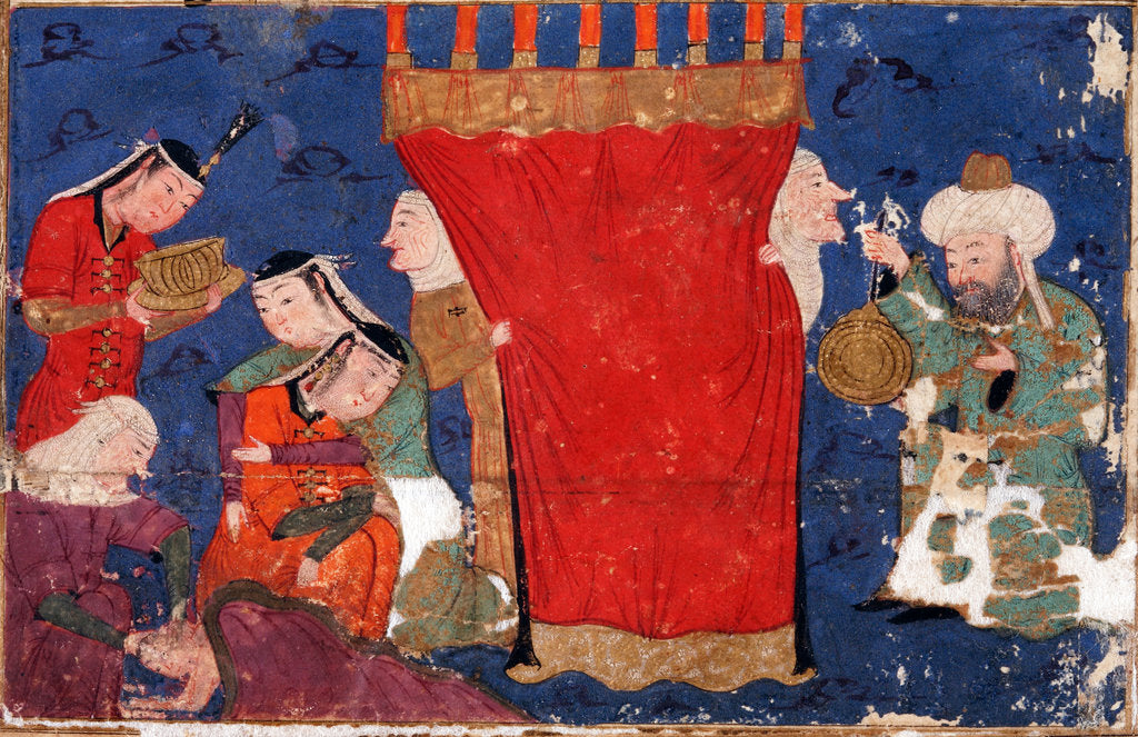 Detail of The Birth of Alexander the Great. From: Eskandar-nameh (The Book of Alexander) by Anonymous
