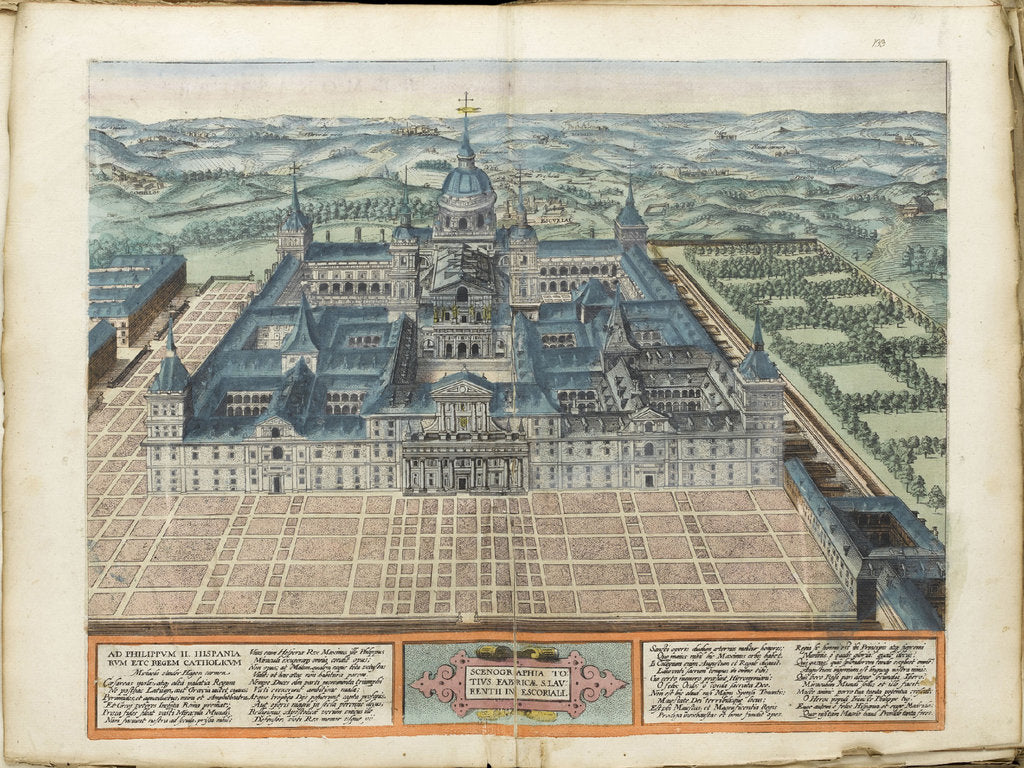 Detail of El Escorial by Abraham Ortelius