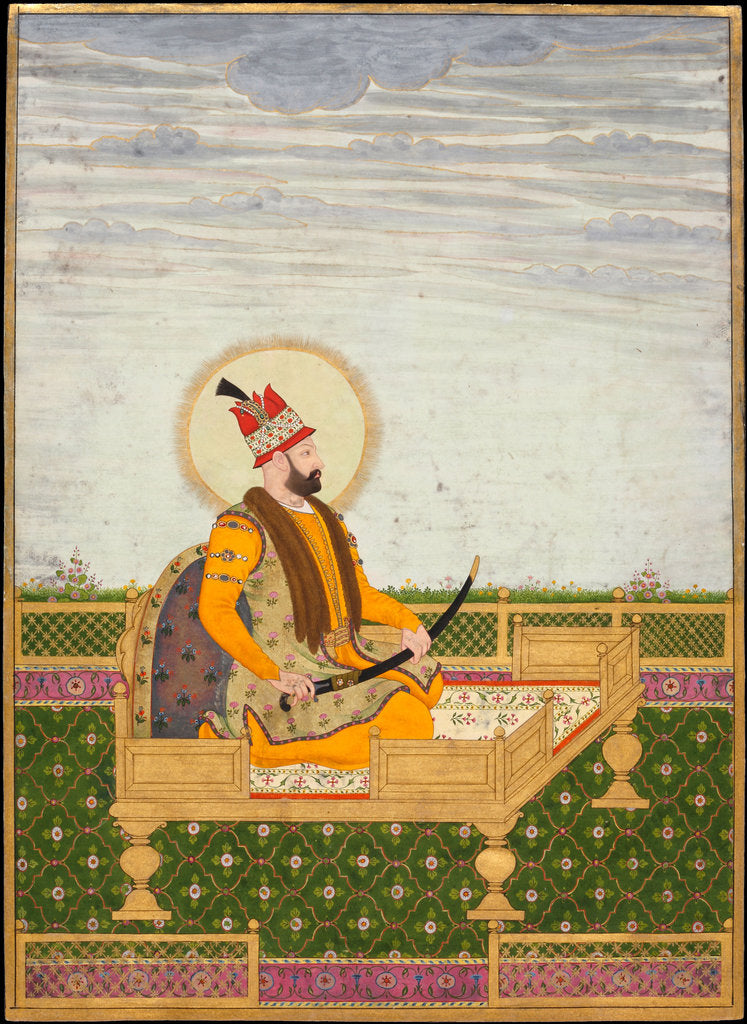 Detail of Portrait of Nader Shah by Indian Art