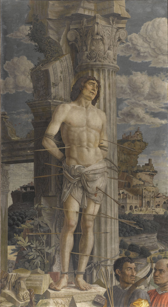Detail of The Martyrdom of Saint Sebastian by Andrea Mantegna