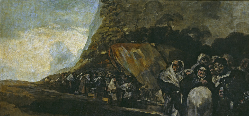 Detail of Procession of the Holy Office by Francisco de Goya