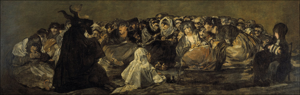 Detail of Witches Sabbath or The Great He-Goat by Francisco de Goya