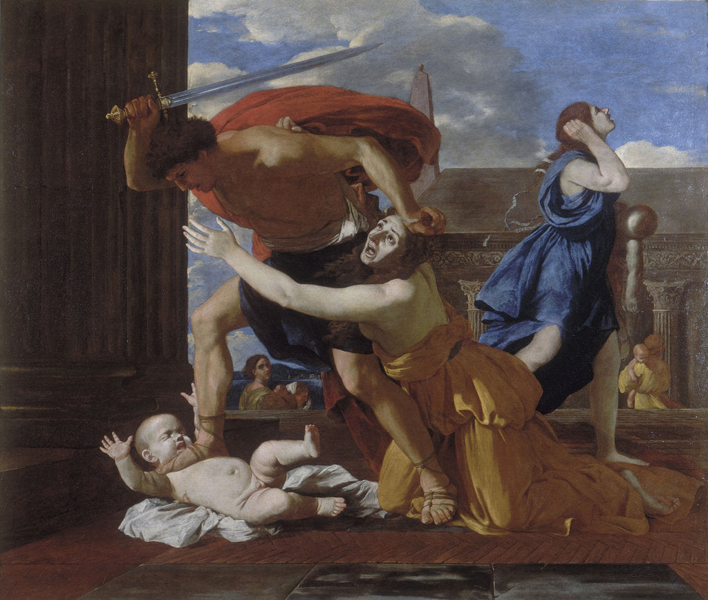 Detail of The Massacre of the Innocents by Nicolas Poussin