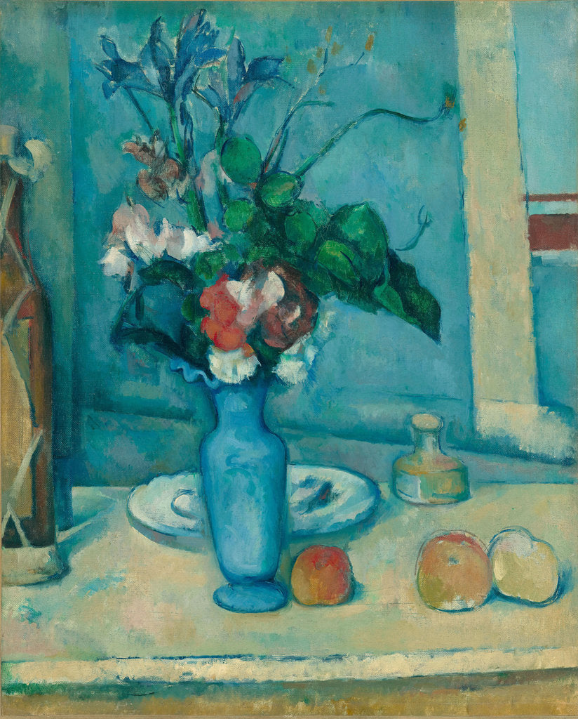 Detail of The Blue Vase (Le Vase Bleu) by Paul Cézanne
