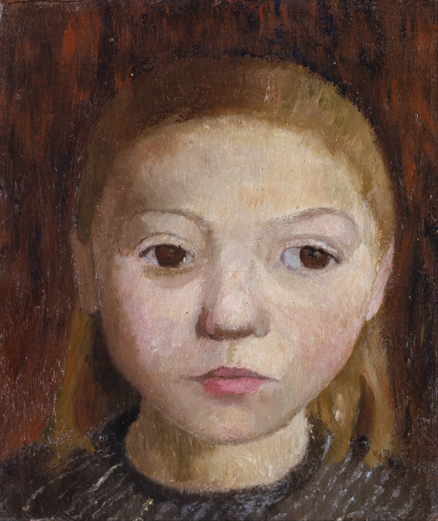 Detail of Head of a Girl by Paula Modersohn-Becker