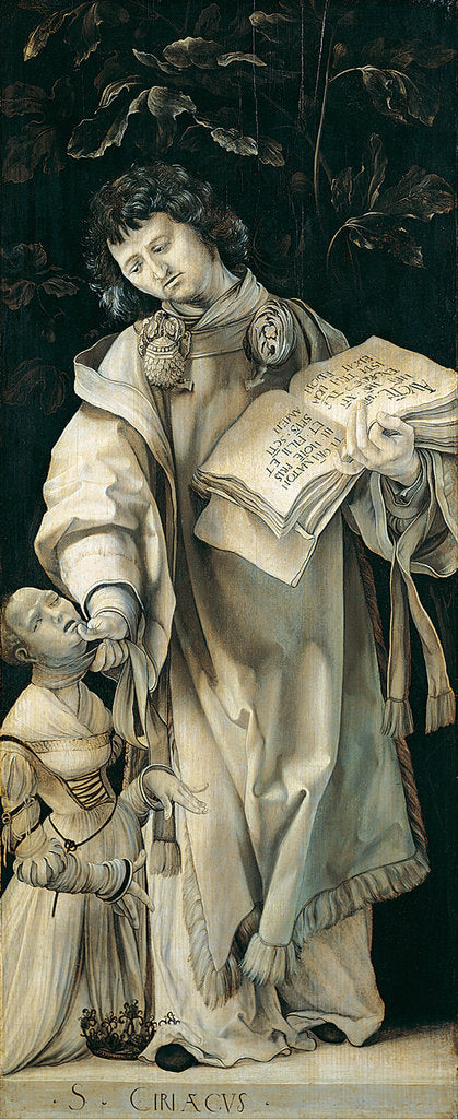 Detail of Panel of the Heller Altar depicting St. Cyriacus by Matthias Grünewald
