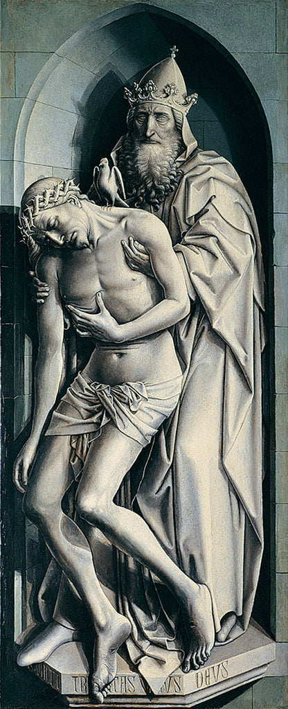 Detail of The Flémalle Panels: The Holy Trinity by Robert Campin