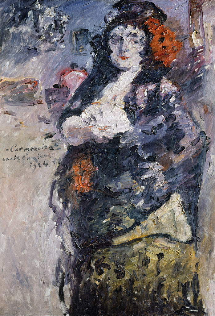 Detail of Carmencita (Portrait of Charlotte Berend-Corinth in Spanish Dress) by Lovis Corinth