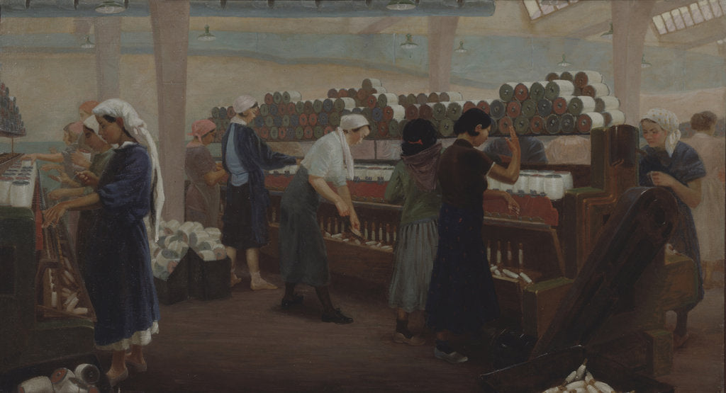 Detail of Textile factory in Kirovobad by Pyotr Pheonovich Stroev