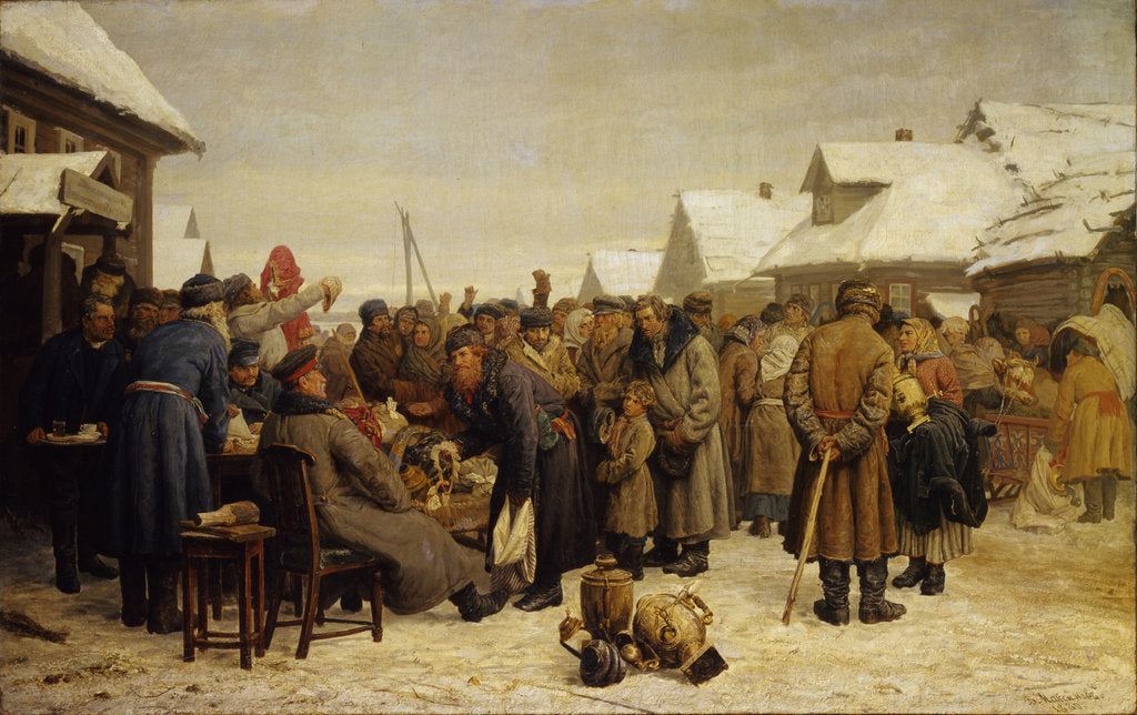 Detail of Public property auction for the arrears by Vasili Maximovich Maximov