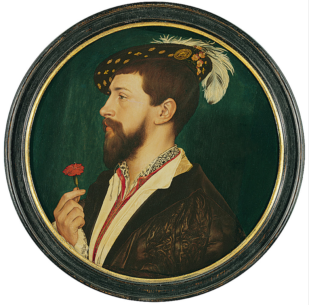 Detail of Portrait of Simon George of Cornwall by Hans Holbein the Younger