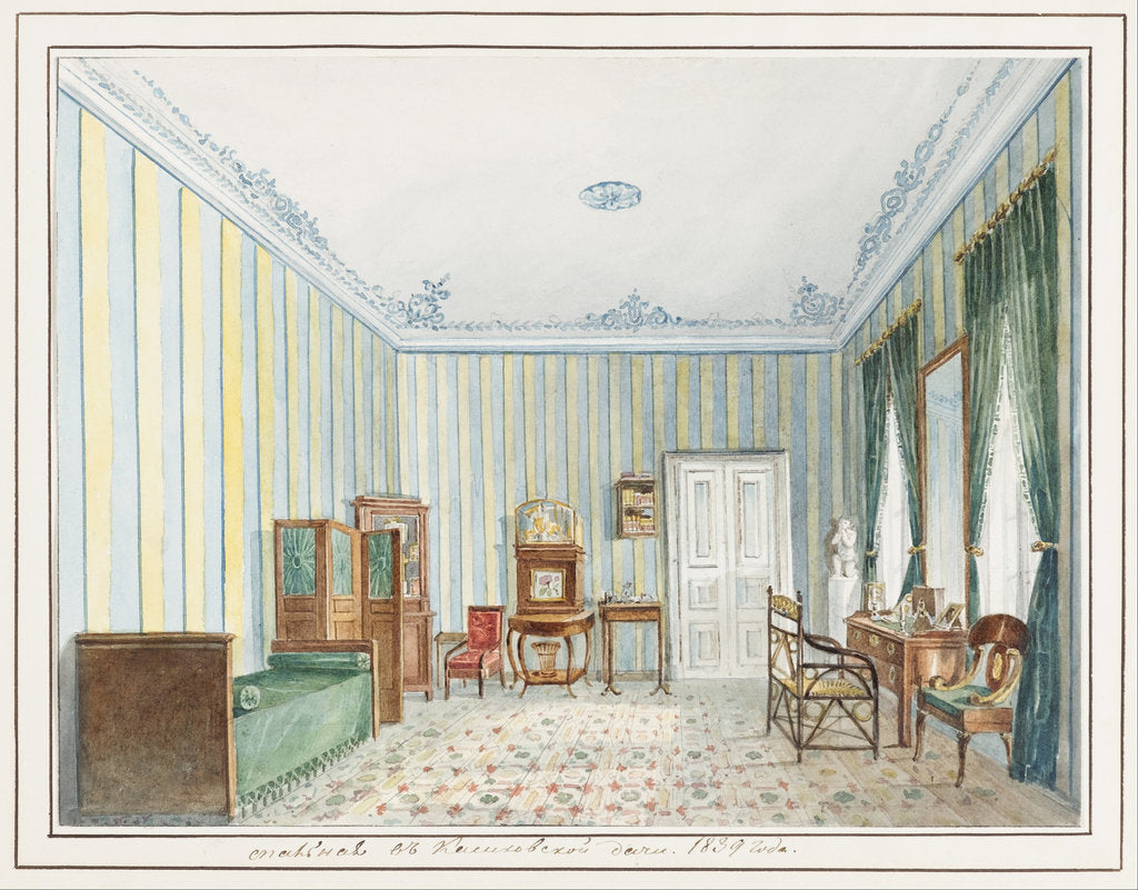 Detail of Bedroom in a Country Dacha by Anonymous