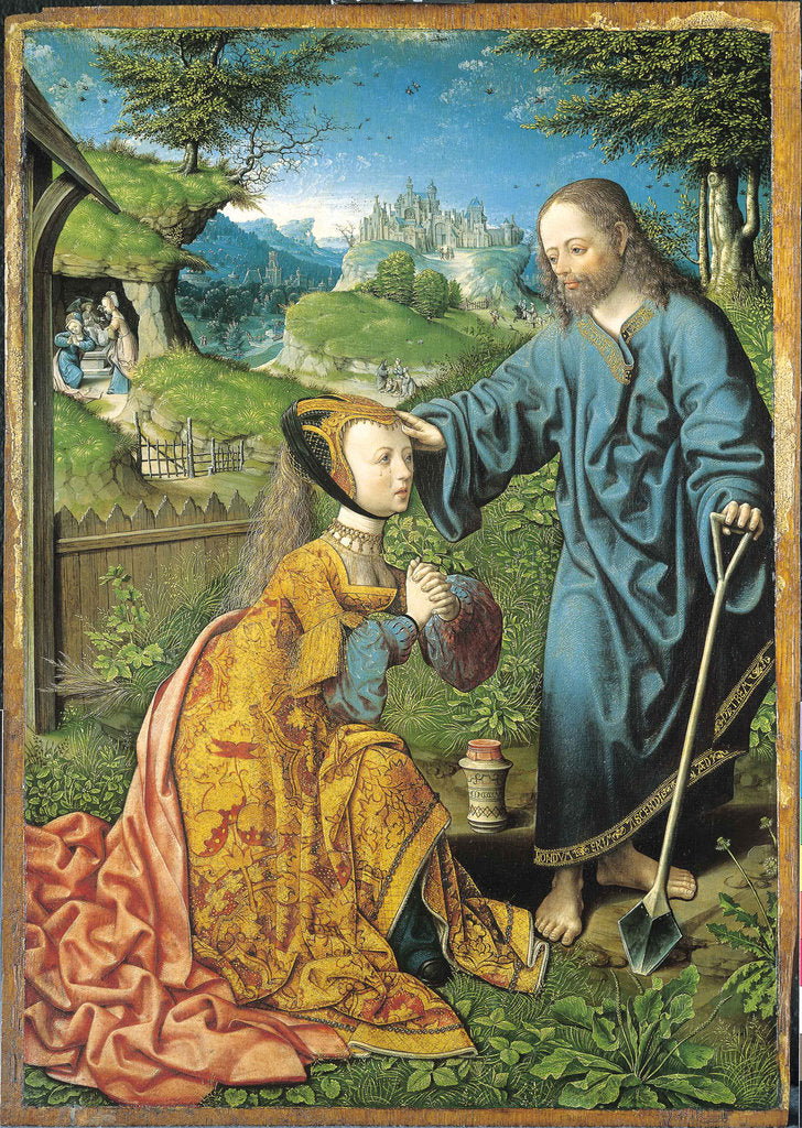 Detail of Noli me Tangere by Jacob Cornelisz van Oostsanen