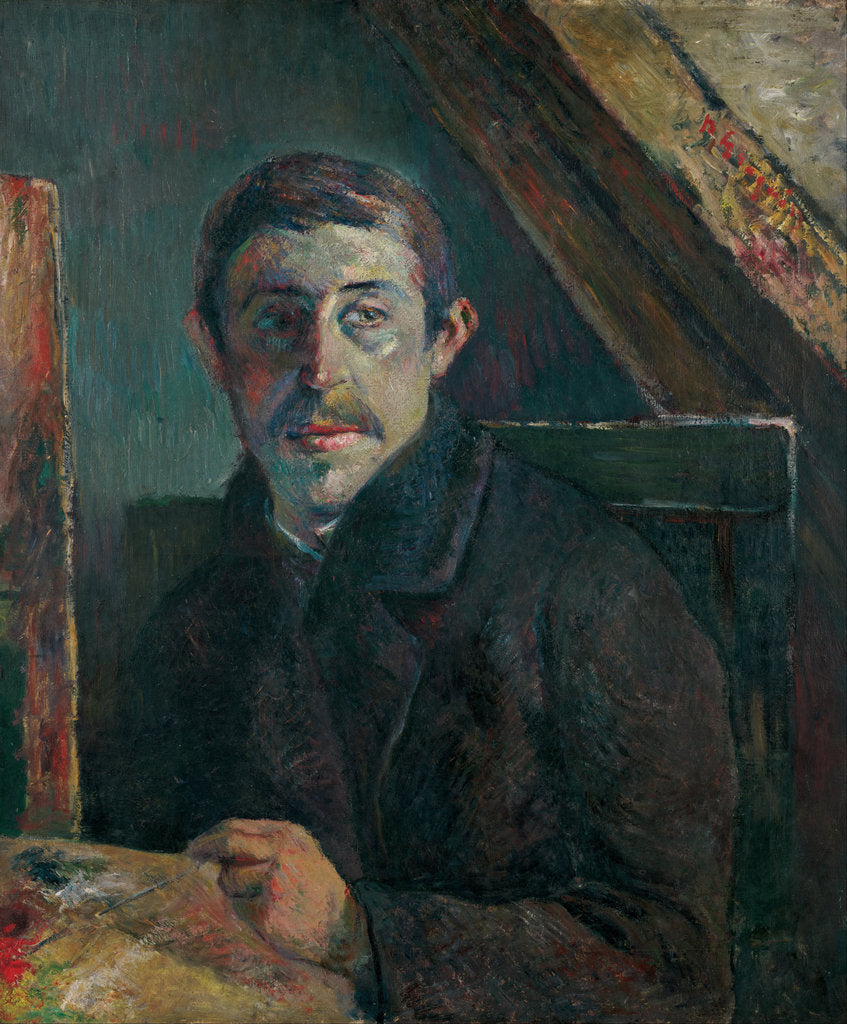 Detail of Self-Portrait by Paul Eugéne Henri Gauguin