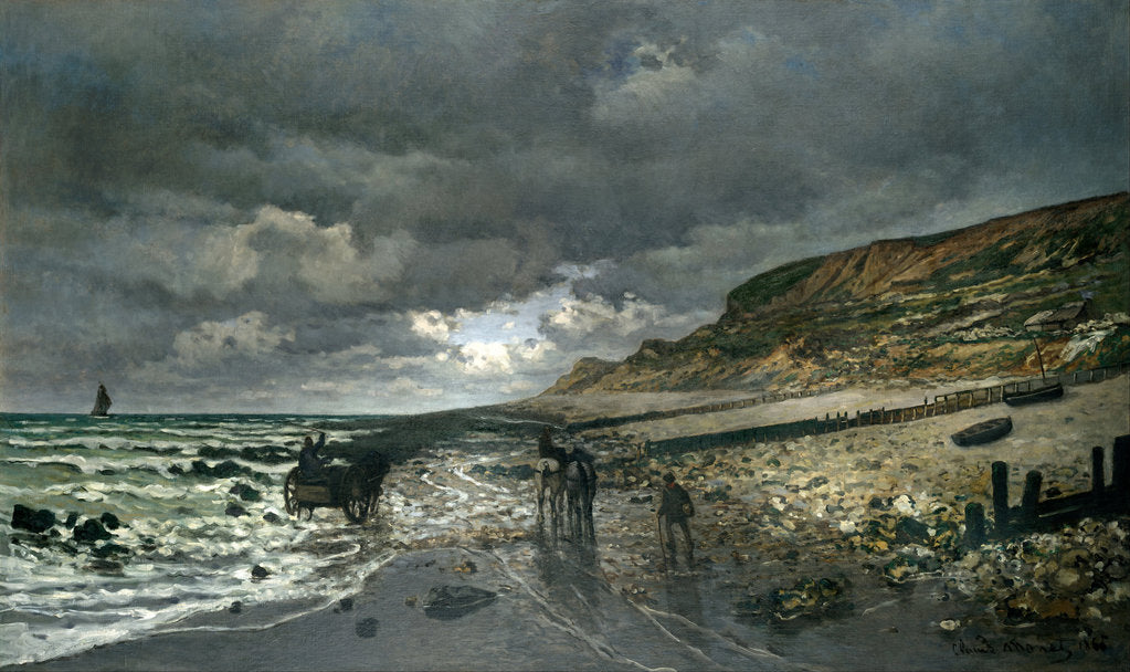 Detail of La Pointe de la Hève at Low Tide by Claude Monet