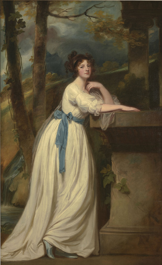 Detail of Portrait of Mrs. Andrew Reid by George Romney